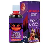 Sang Factice Pour Halloween,60ml Maquillage Cosplay Liquide Beauté | Sang Artificiel Lavable,Pour Costume Cosplay Événement Fête Farce Maison Hantée Scène Photographie Performance Jeu De Rôle