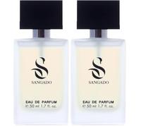 SANGADO Atlantis, Parfum pour Homme (eau de parfum), 8-10 heures Longue durée, Senteur Luxe, 50 ml, Code: 689 (Lot de 2)