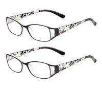 SaNgaiMEi 2 Paires Lunettes de Lecture Homme Femmes 3.5 Anti-Lumière Bleue Lunettes de Lecture