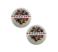 SANGAM Indien Rond Bindi 6 Paquets Front Bindi Visage Gemmes Autocollants Bindi Dots Tatouages Autocollant Bollywood Fête Indien Ethnique Tikka Bijoux Pour Femmes Hindou Bindi Cadeaux