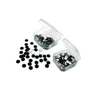 SANGAM® Rouge Lot de 6 paquets de tatouages à pois marron Bindi, pierres précieuses pour le visage, strass, fête Bollywood, autocollant pour le front, style ethnique indien, rond, velours, pois