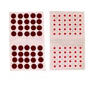 SANGAM Rouge Rond Bindi 6 Paquets Front Bindi Visage Gemmes Autocollants Bindi Dots Tatouages Autocollant Bollywood Party Indien Ethnique Tikka Bijoux pour Femmes Hindou Bindi Cadeaux