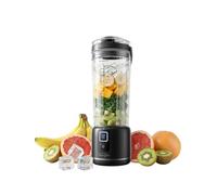 Sangcon Blender Portable 500ml, Mixeur Smoothie USB Rechargeable, Mini Blender pour Fitness, Bureau & Voyage, Blender Personnel 6 Lames & 2 Modes, Mixe Glace & Fruits Surgelés, Noir