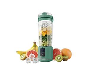 Sangcon Blender Portable 500ml, Mixeur Smoothie USB Rechargeable, Mini Blender pour Fitness, Camping & Voyage, Blender Personnel 6 Lames & 2 Modes, Mixe Glace & Fruits Surgelés, Vert