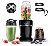 Sangcon Mélangeur à smoothie personnel 1000 W, boissons protéinées, maison