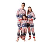 Sangdut Ensemble de Pyjama de Noël Assorti pour la Famille, Combinaison en Une Pièce, Pyjama à Capuchon, Vêtements de Nuit pour Femmes, Hommes, Bébés, Couples, M