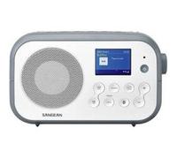 Sangean DPR-42BT White-Stone Blue Radio portative DAB+, FM Bluetooth blanc, pierre Blanc G