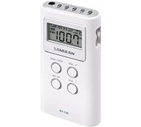 Sangean DT-120 AM/FM Stéréo PLL Récepteur de Poche synthétisé Blanc