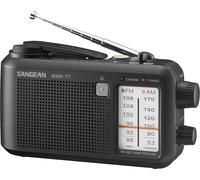 Sangean MMR-77 Radio AM/FM d'urgence avec Plusieurs Options d'alimentation, Alimentation par Dynamo/Batterie/Adaptateur Secteur, Cadran de syntonisation rétroéclairé, indicateur LED de Charge