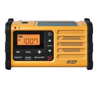 N/A FM Sangean MMR-88 noir, jaune fonction de charge de la batterie, lampe de poche, rechargeable, manivelle, panneau solaire