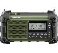 Sangean MMR-99 Radio d'extérieur FM, Radio d'urgence, Panneau Solaire Bluetooth®, résistant aux éclaboussures, St