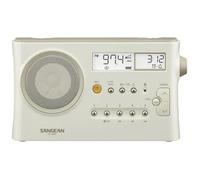 Sangean PR-D4 BT Radio de table ondes courtes (OC), AM, ondes longues (OL), FM Bluetooth blanc crême pastel (mat)