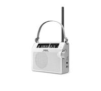 Sangean PR-D6 Radio analogique réglage Grave Blanc