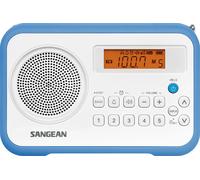 Sangean prd18 b-a blau white radio numérique portable fm sur écran lcd alarme batterie
