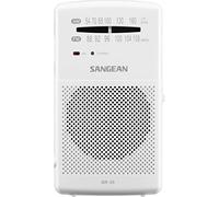 Sangean SR-35 Blanc Radio FM/Am Haut-Parleur intégré Antenne Téléscopique Sortie Casque