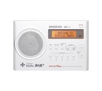 Sangean Radio DAB+ DPR-69+ avec fonction de charge de la batterie Blanc
