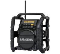 Sangean U-5 DBT Radio de chantier DAB+, FM AUX, Bluetooth étanche à l'eau, étanche à la poussiè