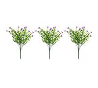 Sangeponiang Articles artificiels de décoration de mariage de jardin de fleurs de fleurs de couleur vive (Púrpura)