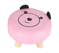 Sangeponiang, Petit Repose-Pieds sous Le Bureau, pour Les Enfants, Joli Pouf de Dessin animé, 4 Pattes en rondins Stables, Soutien Ergonomique, Accessoire de Bureau à Domicile