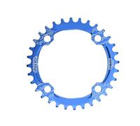 Sangeponiang Plateau large et étroit pour vélo de montagne, pour plateau de vélo rond FMFXTR 104 BCD 32T, conception légère et durable, rétention de chaîne améliorée, performances (Bleu)