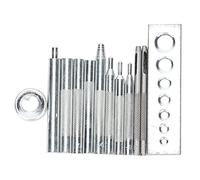 Sangeponiang Snap Bouton Punch Base Base, pour l'installation de Trou en Cuir, pour Outil de réglage en Cuir de Bricolage, matériau en Acier Inoxydable, Durable et Preuve, Facile