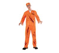 Sanglant Prisonnier Orange Ensembles Déguisement Costume Hommes Halloween