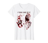 Sanglant Shirt Je M'en suis Occupé Horreur Sang Zombie T-Shirt Graphique avec Valeur