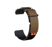 Sangle à anneau en Nylon à dégagement rapide, 22 ou 26mm, adaptée à for Garmin Fenix 7X/5X/5XPlus/6X/6XPro/5Plus 6Pro, sangle Interchangeable(Black brown,26mm)