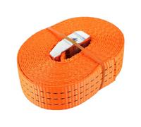 Sangle à Bagages en Aluminium Boucle Métallique, Orange | Zinc et Polyester, Double Câblage des Deux Côtés, pour Voyageurs et Motos, Noir