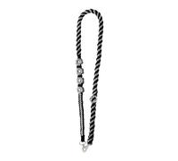 Sangle à bandoulière réglable en macramé de style bohème pour téléphone et sac à main, 88,9 à 119,4 cm, noir