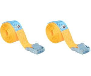 Sangle à cliquet avec Boucle Carpoint 7 m x 2,5cm Orange 0928002 (Lot de 2)