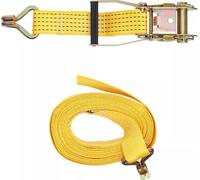 Sangle à cliquet avec crochet 8 m x 50 mm force 2549 kg BGS