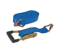 Sangle à cliquet avec poignée en caoutchouc Silverline de 8 m x 50 mm, lot de 1