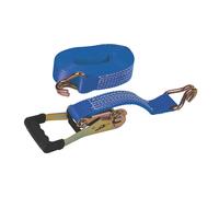 Sangle à cliquet avec poignée en caoutchouc Silverline de 8m x 50mm, lot de 1