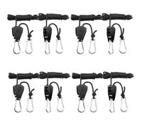Sangle à cliquet réglable - MICH - 8 pièces - 1/8 pouces - Capacité 150 LB par paire - Corde en polypropylène