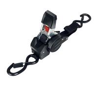 Sangle à cliquet rétractable auto-rétractable - Résistance à la rupture - 750 kg - Robuste pour sécuriser la cargaison, la moto, le camion, la moto