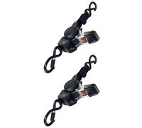 Sangle à cliquet rétractable auto-rétractable - Résistance à la rupture - 750 kg - Robuste - Pour sécuriser la cargaison, la moto, le camion