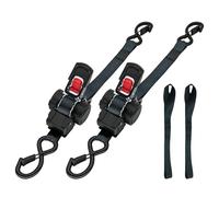 Sangle à cliquet - Système d'arrimage automatique rétractable robuste | Ceinture de sécurité renforcée avec verrouillage solide pour camion, voiture, moto, bateau ou bagage