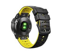 Sangle à dégagement rapide en Silicone, 22mm, Pour Garmin Fenix8 47mm Fenix 7 instinct 2 Fenix6 Pro GPS Forerunner série 945 MARQ(Black yellow,For Fenix E 47mm)