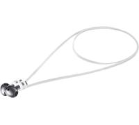 Sangle Aimentée Compatible Avec Samsung Galaxy Buds 3 / Soundcore P20I / Wave Beam/Fun Air Pro 4 - Sangle Magnétique De 80 Cm En Silicone Pour Écouteurs Sans Fil Blanc