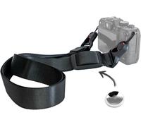 Sangle AirStrap pour appareil photo avec cachette pour Apple AirTag,support caché dans la sangle,avec système de changement rapide et réglable de 80 cm à 140 cm,Noir ,Länge 80-140cm