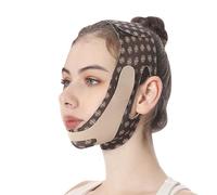 Sangle amincissante pour le menton - Bande de menton de levage en V, ceinture élastique raffermissante, support anti-affaissement de la peau, tissu extensible doux | Contouring visage Shaper pour homm