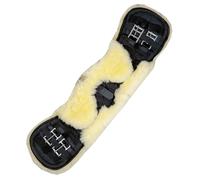 HKM Licols 13337 - Noir/Nature 75 cm, sangle courte, fourrure amovible, boucles acier