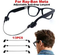 Sangle anti-chute pour lunettes, utilisation polyvalente, support de fixation pour Ray-Ban Meta Wayfarer/Skyler/Headliner/Gen 2/ Meta HSTN 3Pcs