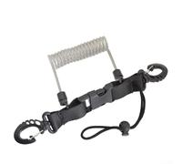 Sangle anti-perte pour caméra sous-marine avec boucle à dégagement rapide et fil en acier inoxydable pour la plongée, le surf, le kayak et les activités aquatiques de plein air (transparent)