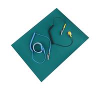 Sangle anti-statique+Tapis anti-statique+Câbles Ensemble de tapis de fil de terre pour dragonne antistatique décharge électrostatique pour la réparation de téléphone 106Ω-109Ω