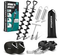 Sangle Anti-tempête pour Auvent, Kit D'arrimage pour Thule Omnistor | Protection Anti-tempête pour auvent avec Ancrages au sol de 37 cm, Résistant à 120 km/h, 900 Lbs Excellente Adhérence