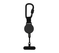 Sangle antivol pour téléphone portable - Câble en acier avec languette métallique rotative à 360° - Cordon de sécurité pour téléphone - Pour le ski, la randonnée, l'escalade, la pêche, les voyages