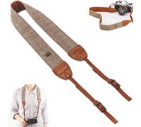 Sangle Appareil Photo Harnais Dragonne- 1 Pièce Marron,Courroie Camera Strap,Peak Design Réduit la Pression sur les Epaules Pour un Plus Grand Confort sur de Longues Durées