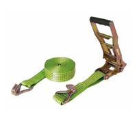 Sangle arrimage a cliquet 50mmx12m 5T et crochets bord de rive systeme ergo
